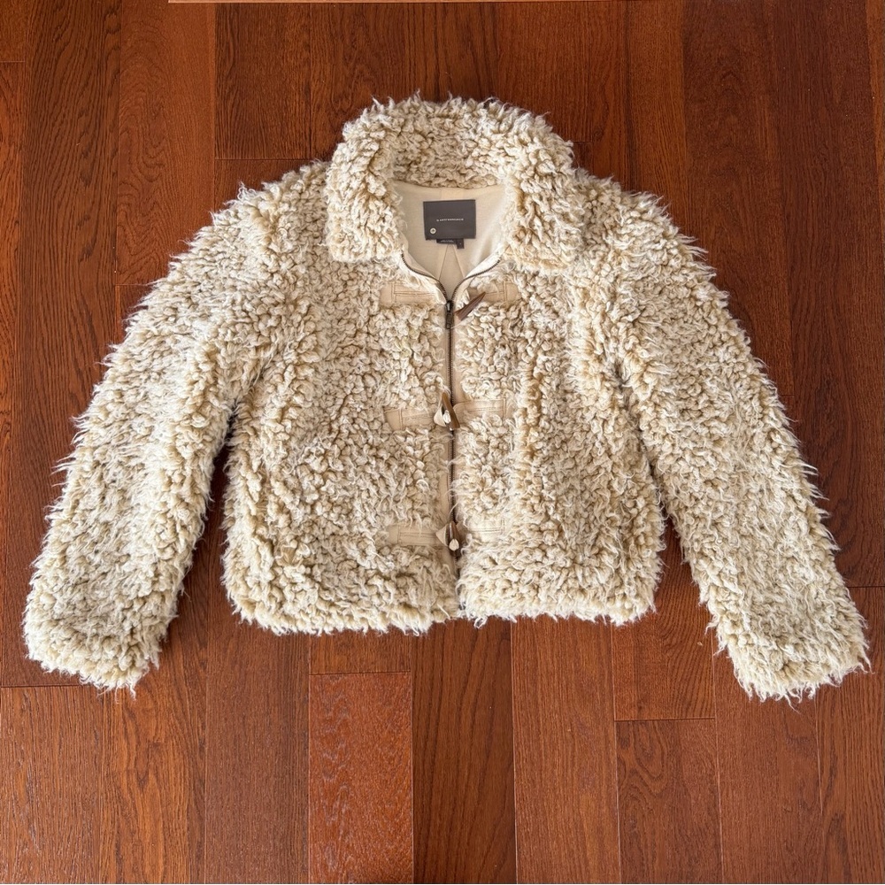 Anthropologie Brenna Faux Fur Jacket size L - Picture 4 of 10